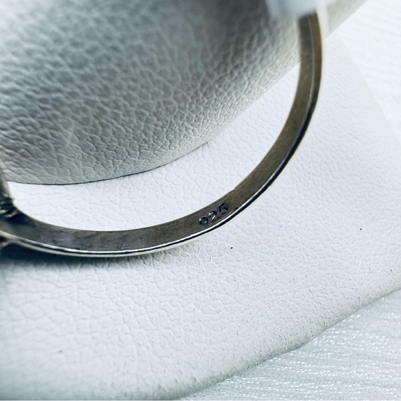 AMETHYST CABOCHON IN 925 STERLING SILVER RING - Picture 13 of 13